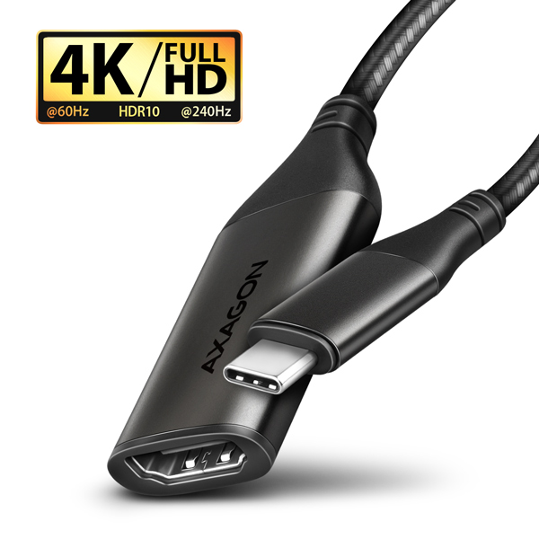 Obrázek AXAGON RVC-HI2M, USB-C -> HDMI 2.0a redukce / adaptér, 4K/60Hz HDR10