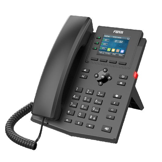 Obrázek Fanvil X303G SIP telefon, 2,4"bar.disp., 4SIP, dual Gbit, PoE