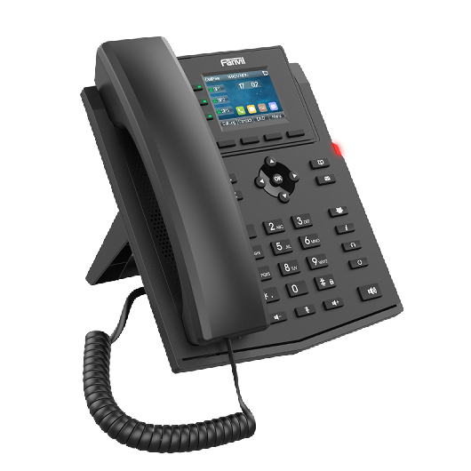 Obrázek Fanvil X303G SIP telefon, 2,4"bar.disp., 4SIP, dual Gbit, PoE