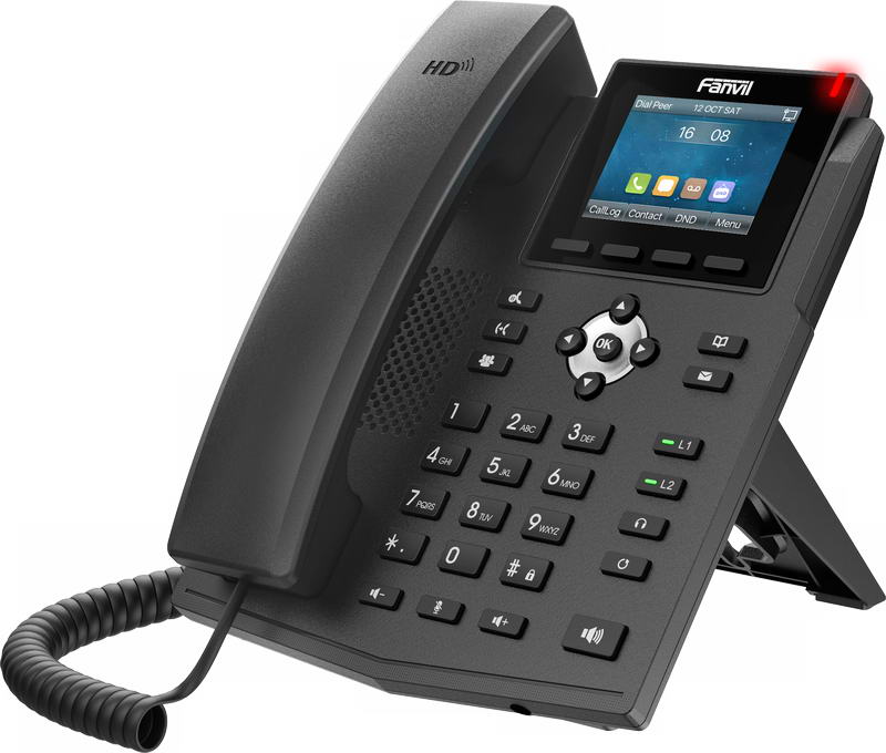 Obrázek Fanvil X3SG SIP telefon, 2,8"bar.disp., 4SIP, dual Gbit, PoE