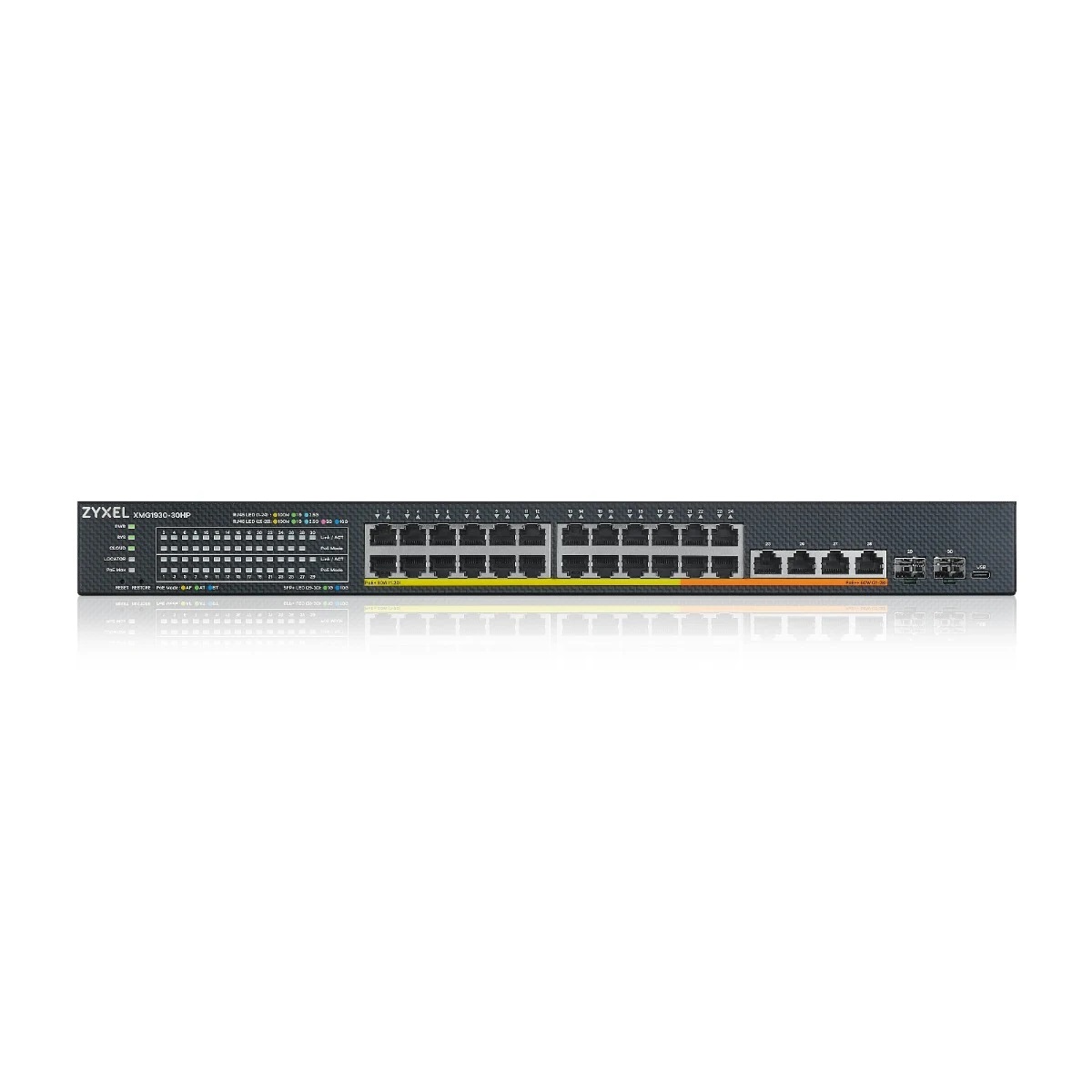 Obrázek ZYXEL XMG1930-30HP 24port,2,5GbE Smart Managed Layer 2 PoE 700W 22xPoE+/8xPoE++ Switch