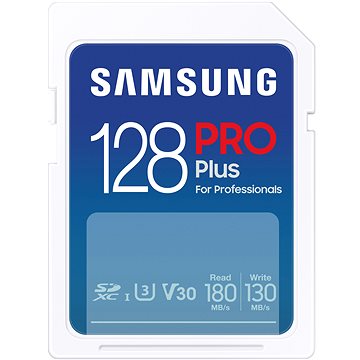 Obrázek Samsung/SDXC/128GB/180MBps/USB 3.0/USB-A/Class 10/+ Adaptér/Modrá