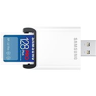 Obrázek Samsung/SDXC/128GB/USB 3.0/USB-A/Class 10/+ Adaptér/Modrá