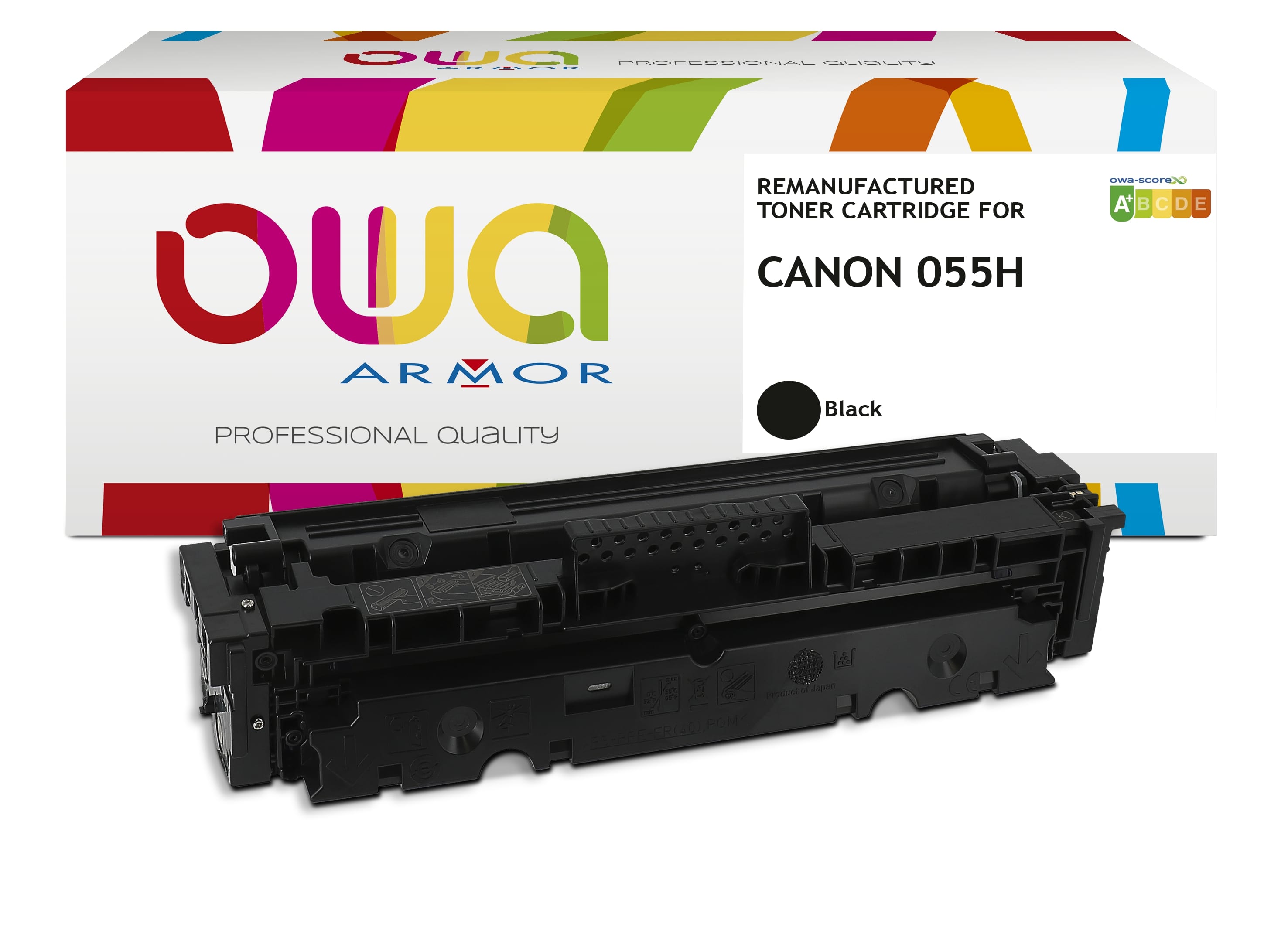 Obrázek OWA Armor toner kompatibilní s Canon CRG-055H BK, 7600st, černá/black