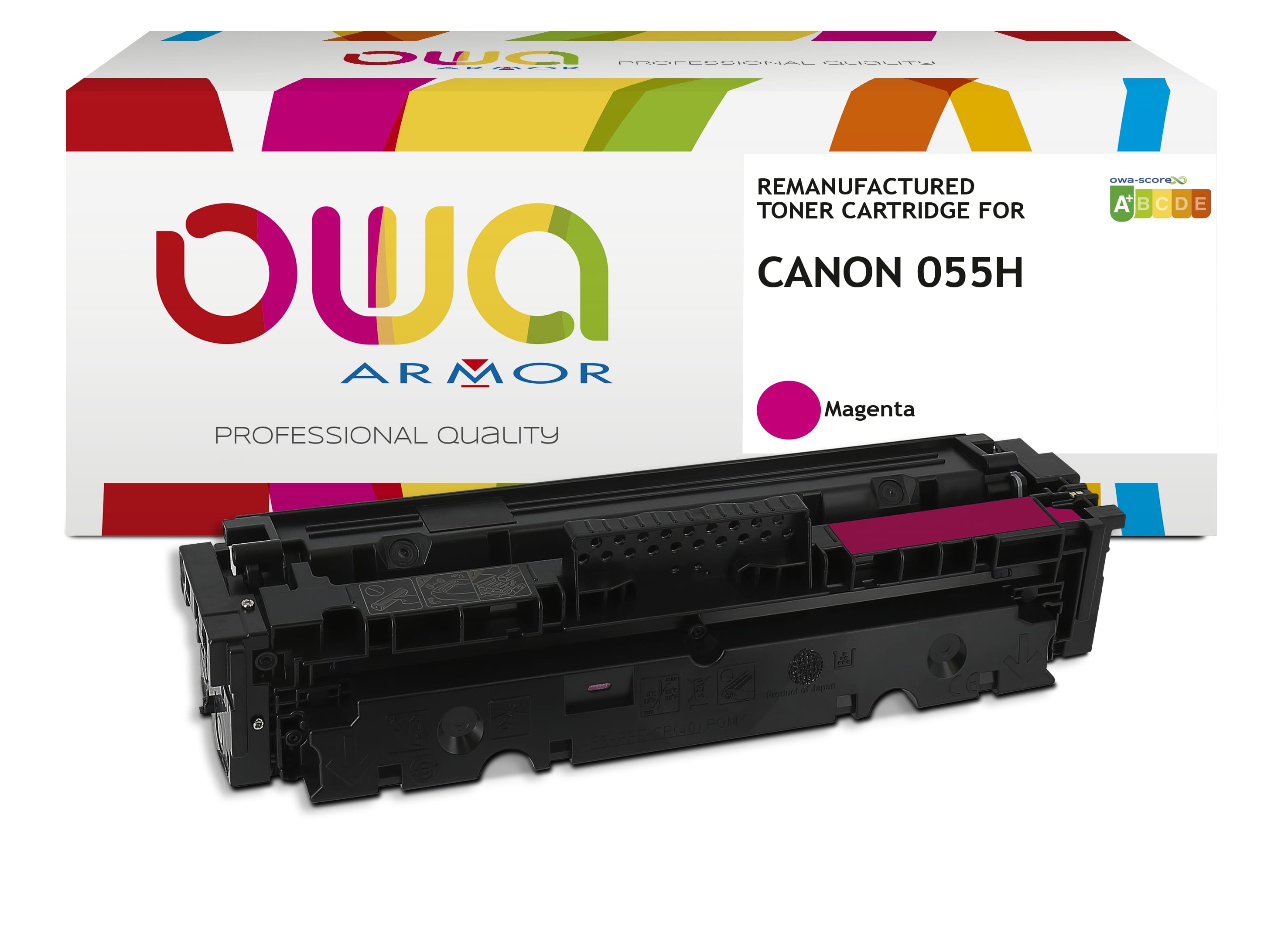 Obrázek OWA Armor toner kompatibilní s Canon CRG-055H M, 5900st, červená/magenta