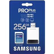 Obrázek Samsung/SDXC/256GB/180MBps/USB 3.0/USB-A/Class 10/+ Adaptér/Modrá