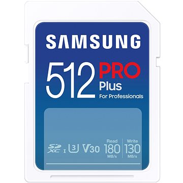 Obrázek Samsung/SDXC/512GB/USB 3.0/USB-A/Class 10/+ Adaptér/Modrá