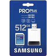 Obrázek Samsung/SDXC/512GB/USB 3.0/USB-A/Class 10/+ Adaptér/Modrá