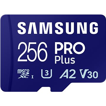 Obrázek Samsung/micro SDXC/256GB/USB 3.0/USB-A/Class 10/+ Adaptér/Modrá