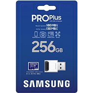 Obrázek Samsung/micro SDXC/256GB/USB 3.0/USB-A/Class 10/+ Adaptér/Modrá