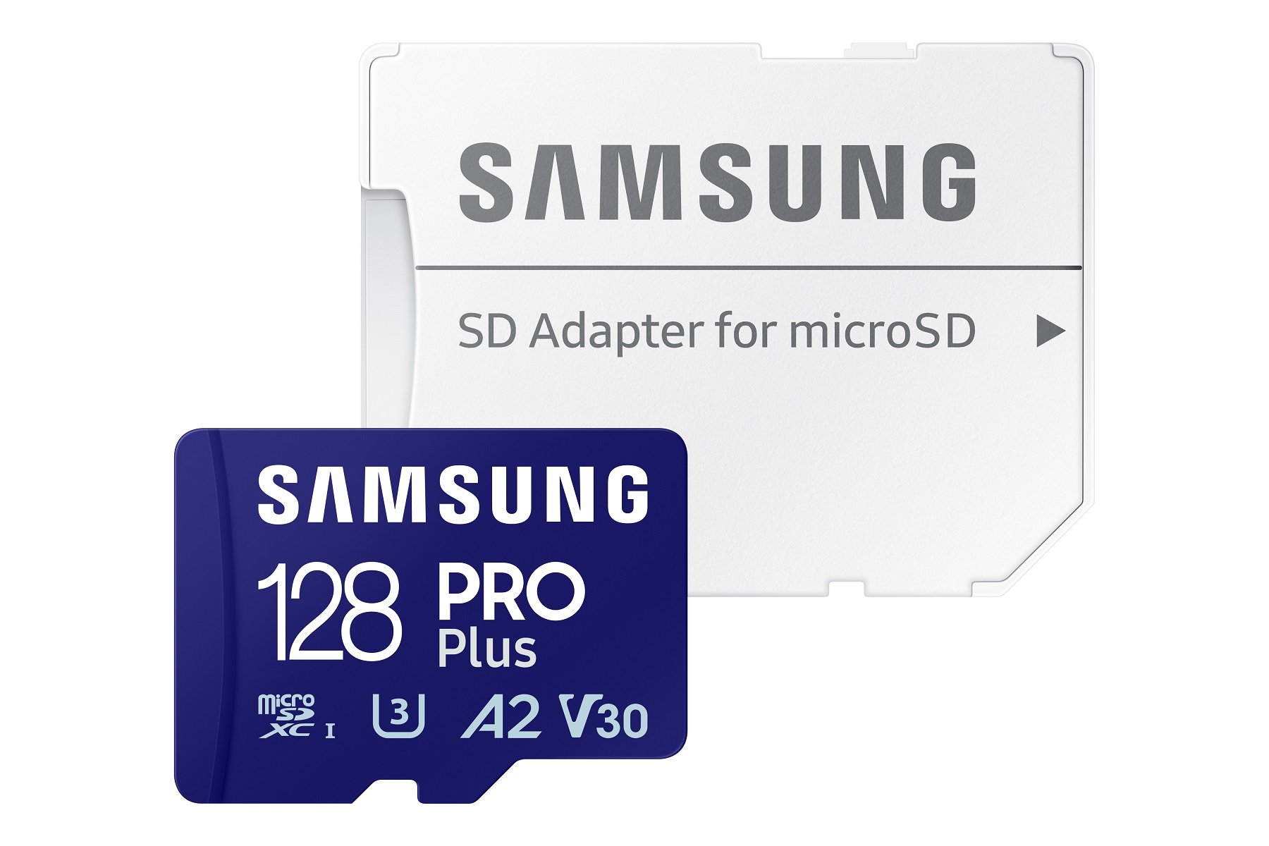 Obrázek Samsung/micro SDXC/128GB/180MBps/Class 10/+ Adaptér/Modrá