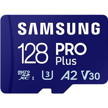 Obrázek Samsung/micro SDXC/128GB/180MBps/USB 3.0/USB-A/Class 10/+ Adaptér/Modrá