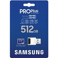 Obrázek Samsung/micro SDXC/512GB/USB 3.0/USB-A/Class 10/+ Adaptér/Modrá