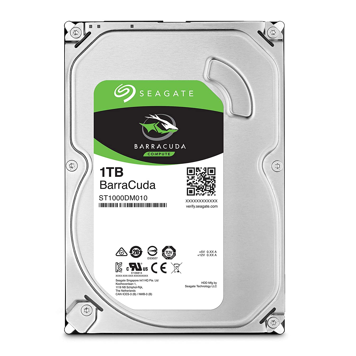 Obrázek Seagate BarraCuda/1TB/HDD/3.5"/SATA/7200 RPM/Stříbrná/2R