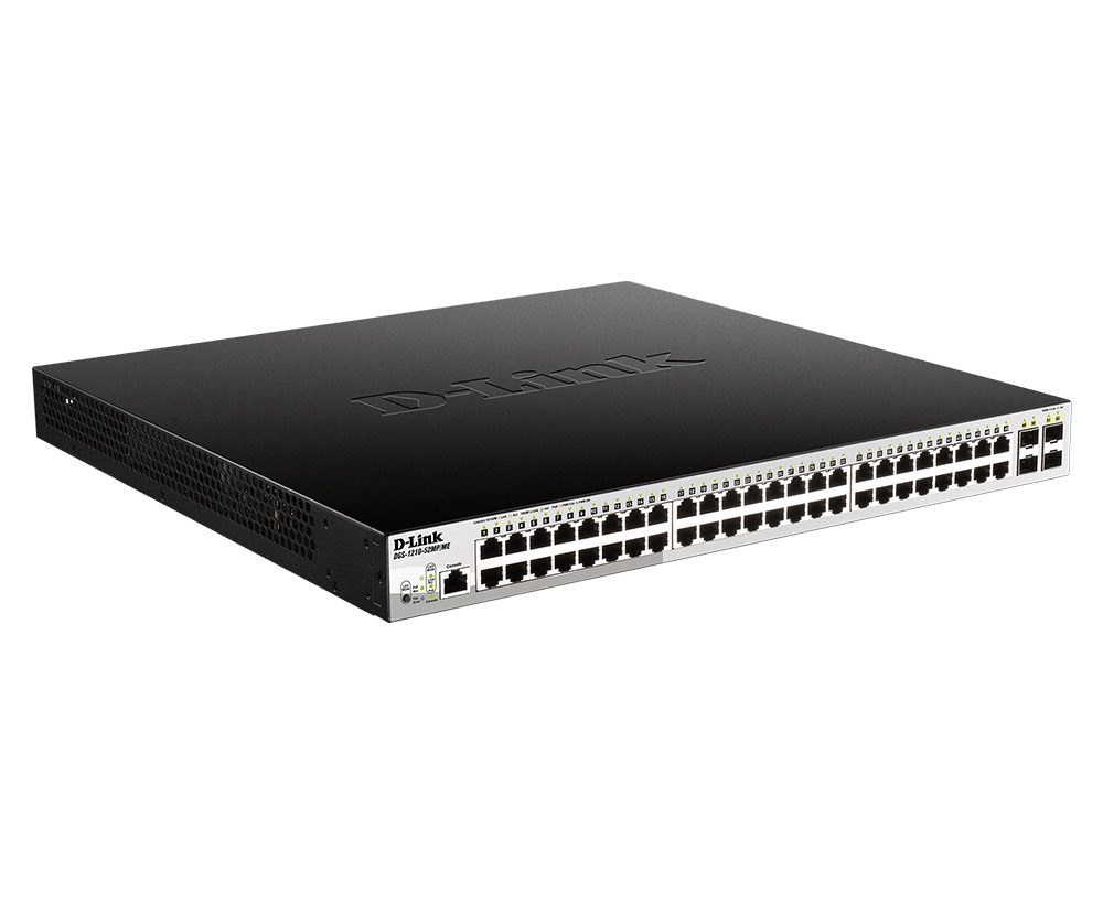 Obrázek D-Link DGS-1210-52MP/ME/E 48x 1G PoE + 4x 1G SFP Metro Ethernet Managed Switch