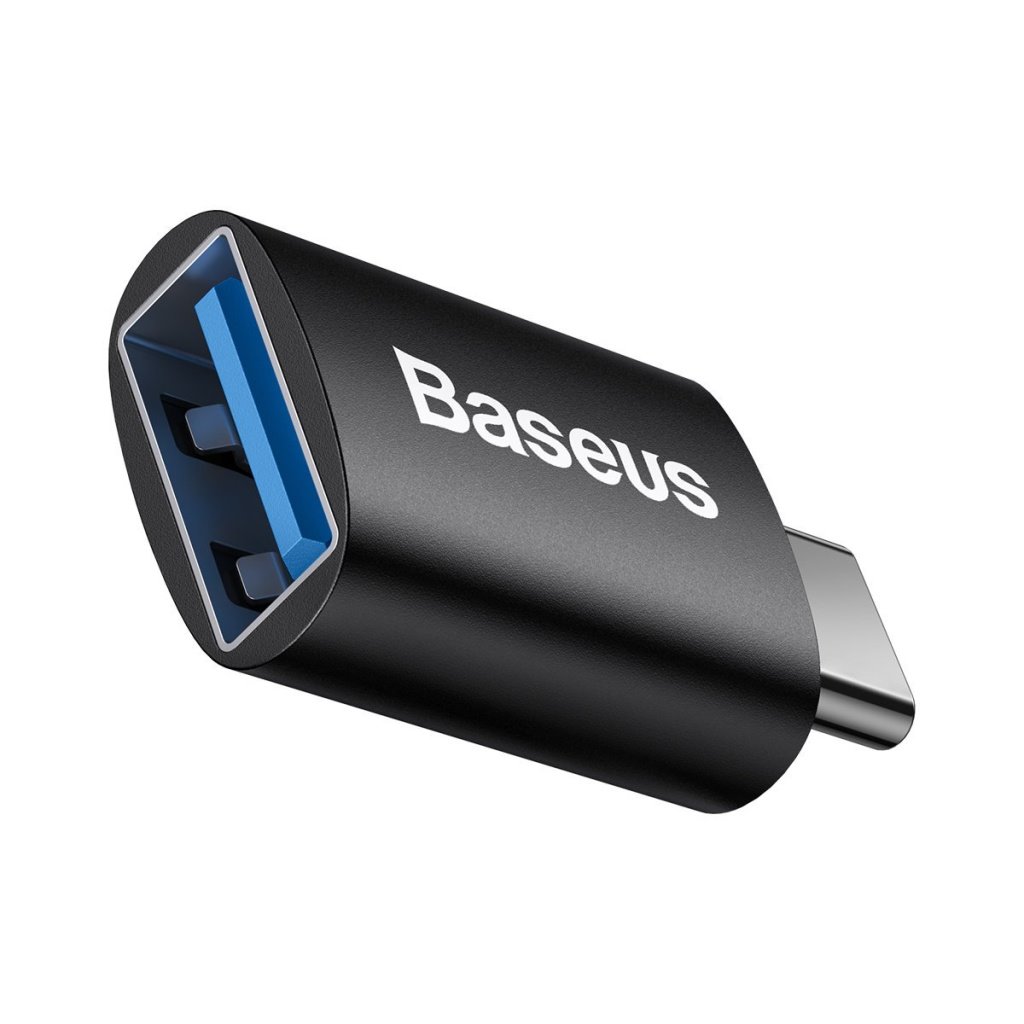 Obrázek Baseus ZJJQ000001 Ingenuity Mini OTG Adaptér z USB-A na USB-C Black