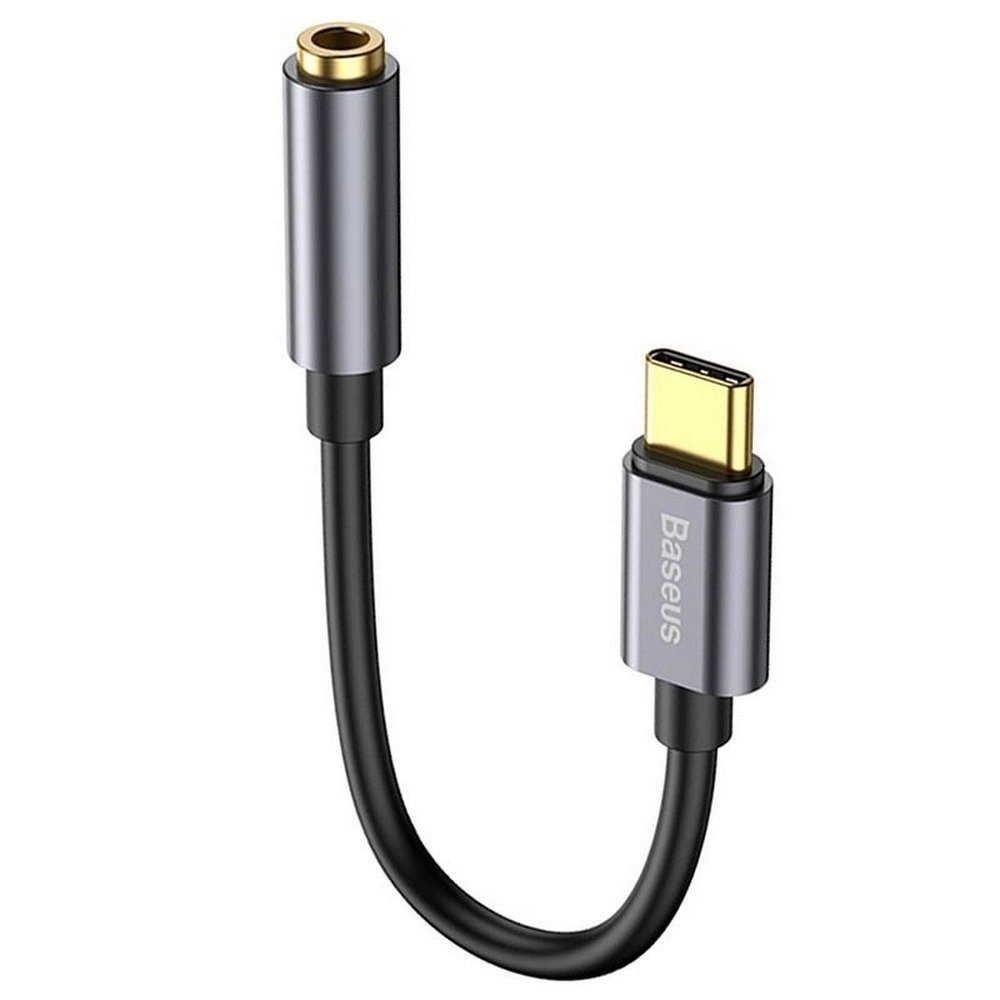 Obrázek Baseus CATL54-0G Kabelová Redukce z USB-C na 3.5mm Audio Jack L54 (female) Deep Grey