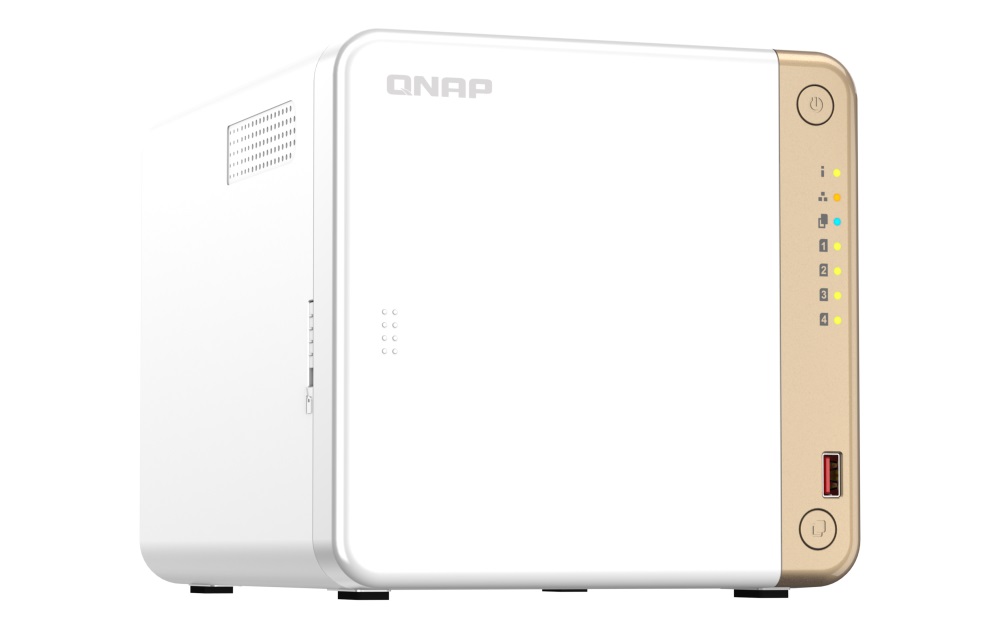 Obrázek QNAP TS-462-4G (2core 2,9GHz, 4GB RAM, 4x SATA, 2x M.2 NVMe, 1x PCIe, 1x HDMI 4K, 1x 2,5GbE, 4x USB)