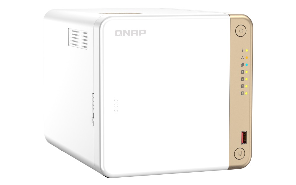 Obrázek QNAP TS-462-4G (2core 2,9GHz, 4GB RAM, 4x SATA, 2x M.2 NVMe, 1x PCIe, 1x HDMI 4K, 1x 2,5GbE, 4x USB)