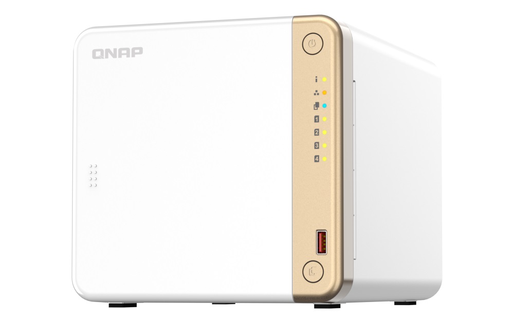 Obrázek QNAP TS-462-4G (2core 2,9GHz, 4GB RAM, 4x SATA, 2x M.2 NVMe, 1x PCIe, 1x HDMI 4K, 1x 2,5GbE, 4x USB)