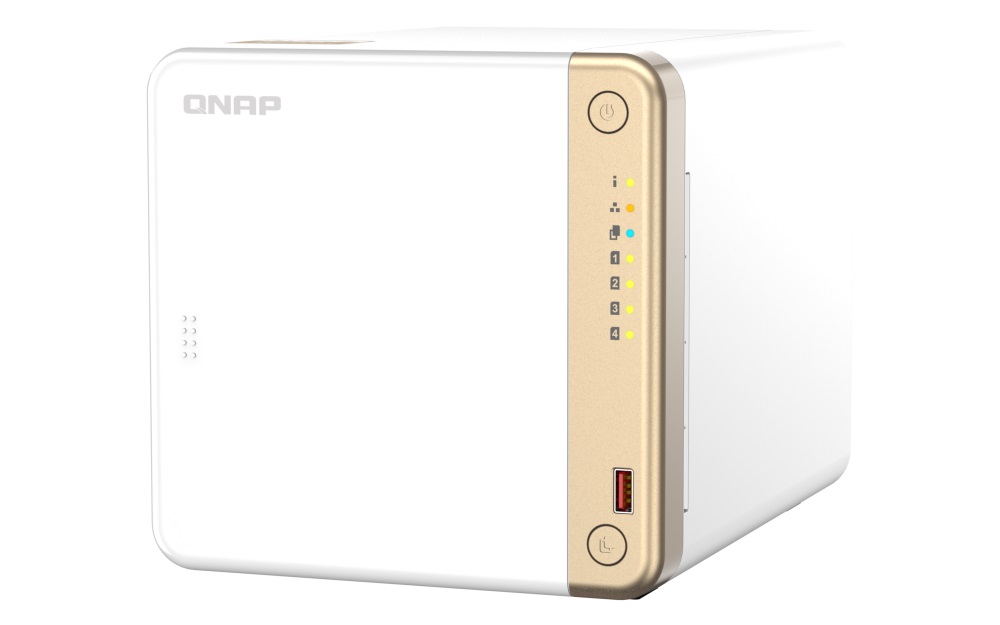 Obrázek QNAP TS-462-4G (2core 2,9GHz, 4GB RAM, 4x SATA, 2x M.2 NVMe, 1x PCIe, 1x HDMI 4K, 1x 2,5GbE, 4x USB)