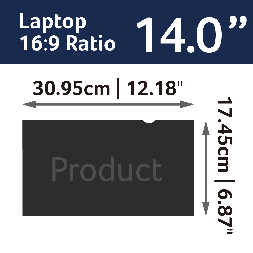 Obrázek Acer 2 Way Privacy Filter 14" (16:9, Retail Pack)