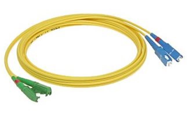 Patchcord FO duplex E2000/APC-SC/UPC 9/125um SM 15m