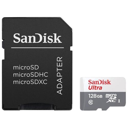 Obrázek SanDisk Ultra/micro SDXC/128GB/100MBps/UHS-I U1 / Class 10/+ Adaptér