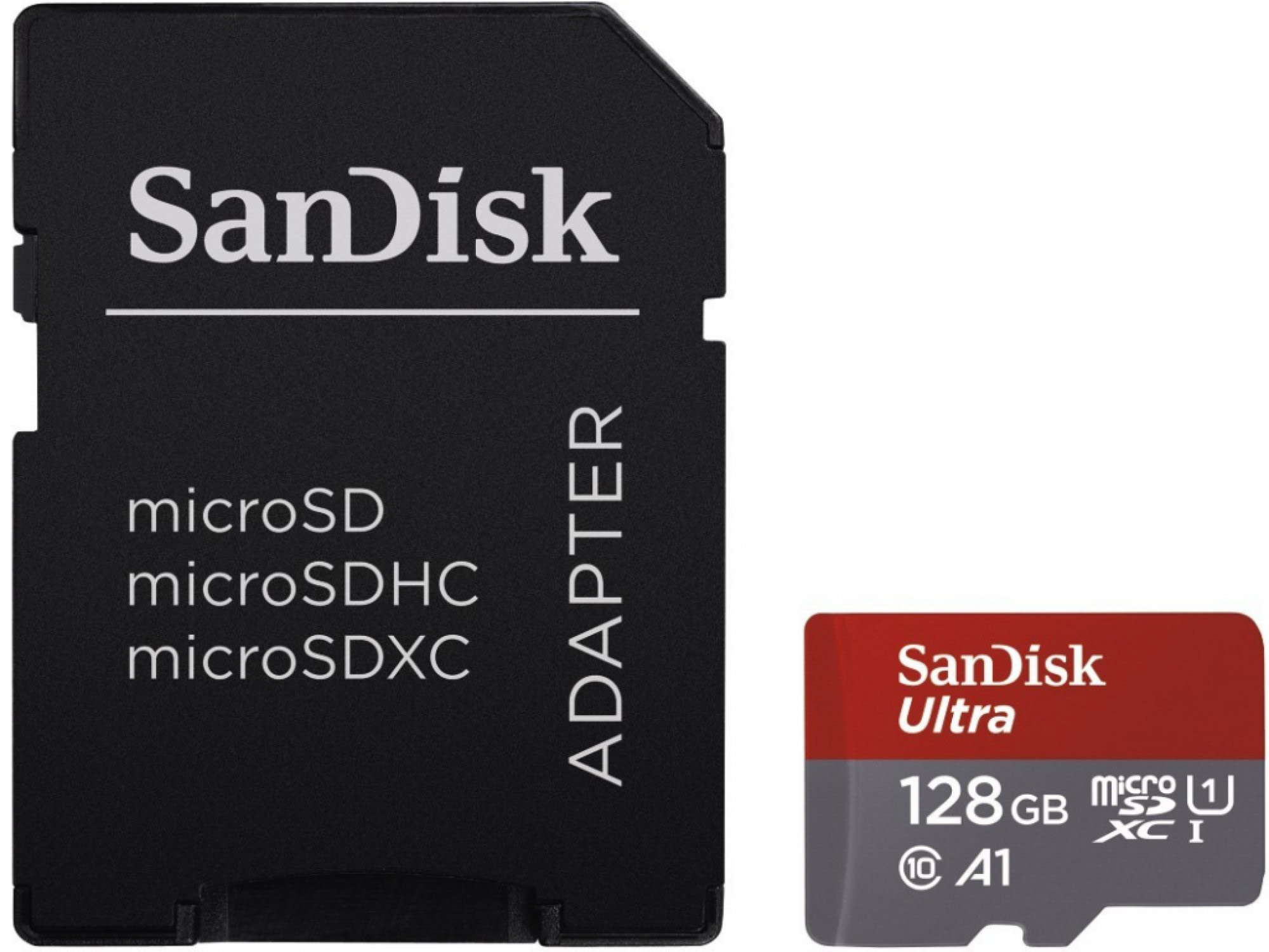 Obrázek SanDisk Ultra/micro SDXC/128GB/140MBps/UHS-I U1 / Class 10/+ Adaptér