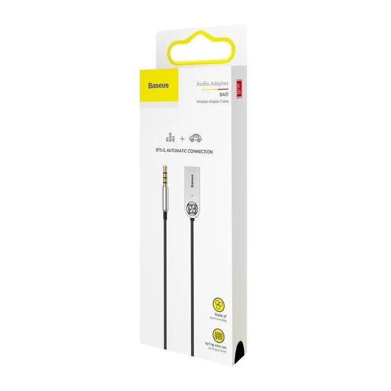 Obrázek Baseus CABA01-01 Bluetooth 5.0 Adaptér do 3.5mm Jack Black