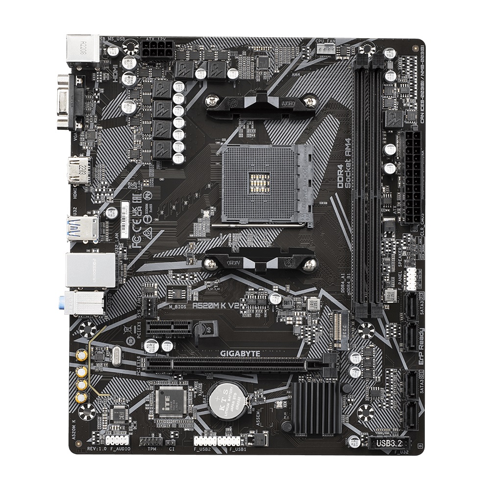 Obrázek GIGABYTE A520M K V2/AM4/mATX