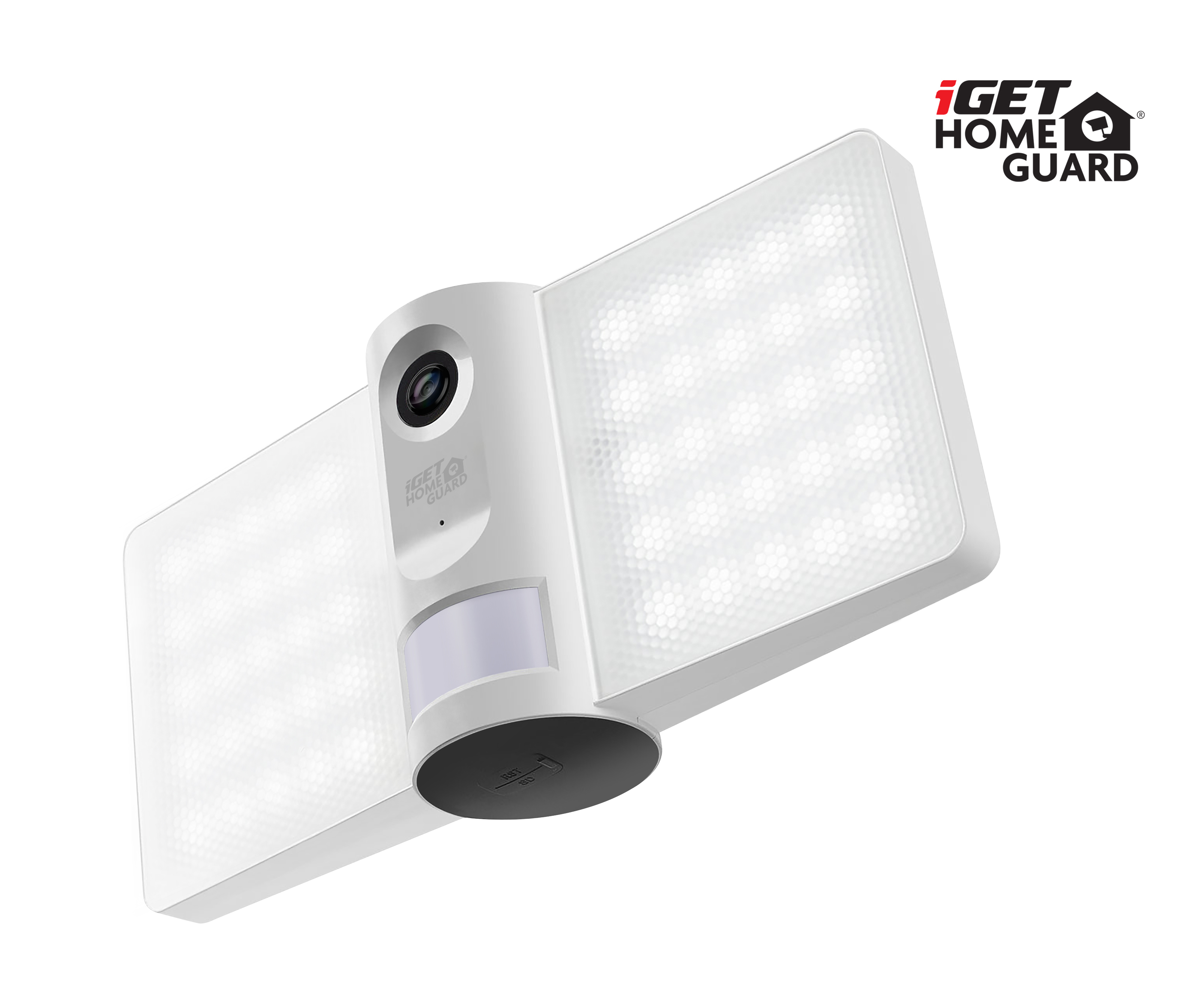 Obrázek iGET HGFLC890 - WiFi venkovní IP FullHD 1080p kamera s LED světlem a zvukem, IP66, 230V, siréna