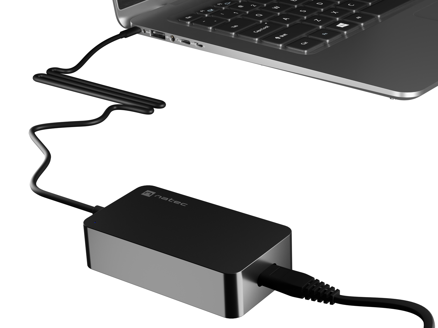 Obrázek Nabíječka Natec GRAYLING 65W USB-C pro notebooky, tablety, smartphony