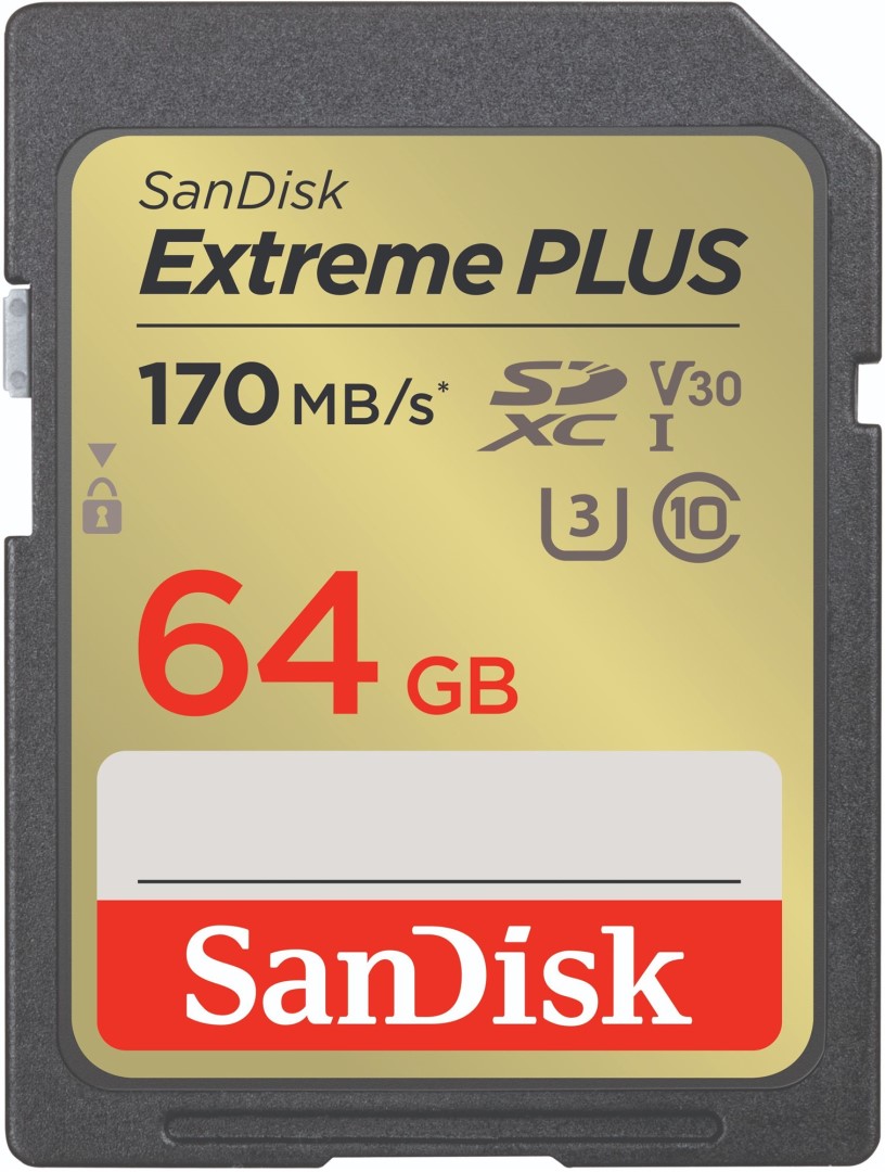 Obrázek SanDisk Extreme PLUS/SDXC/64GB/170MBps/UHS-I U3 / Class 10