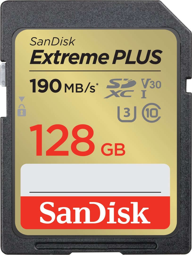 Obrázek SanDisk Extreme PLUS/SDXC/128GB/UHS-I U3 / Class 10