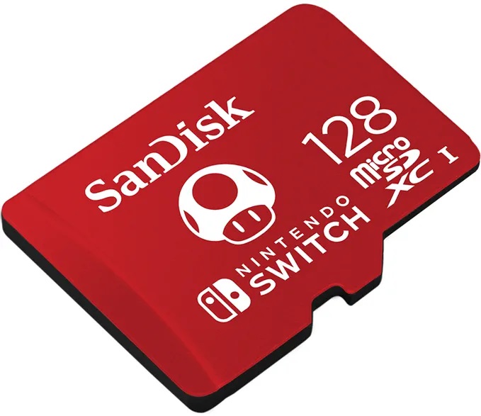Obrázek SanDisk Ninendo Switch/micro SDXC/128GB/100MBps/UHS-I U3 / Class 10/Červená