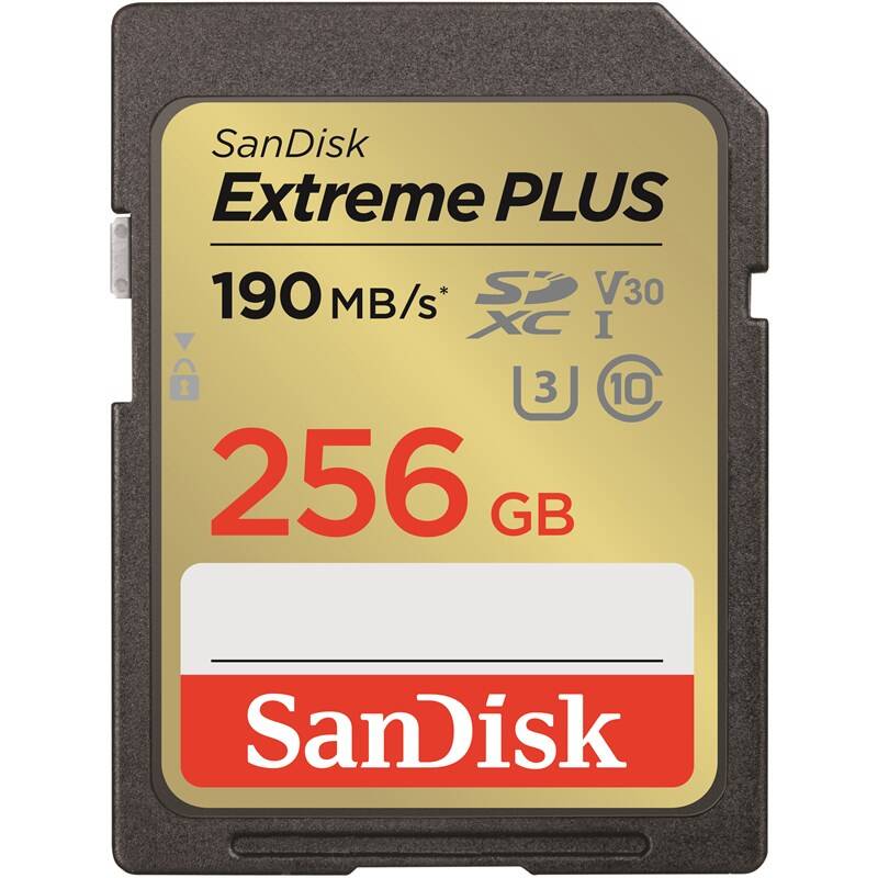 Obrázek SanDisk Extreme PLUS/SDXC/256GB/UHS-I U3 / Class 10