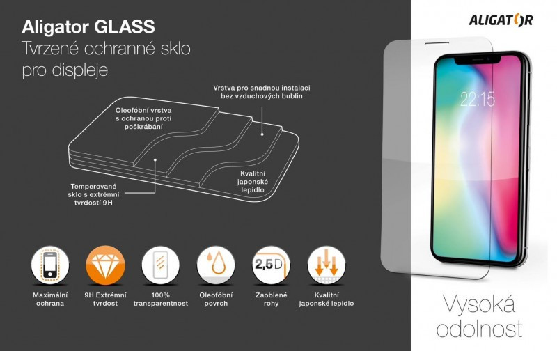 Obrázek Aligator tvrzené sklo GLASS Samsung Galaxy A14 4G/5G