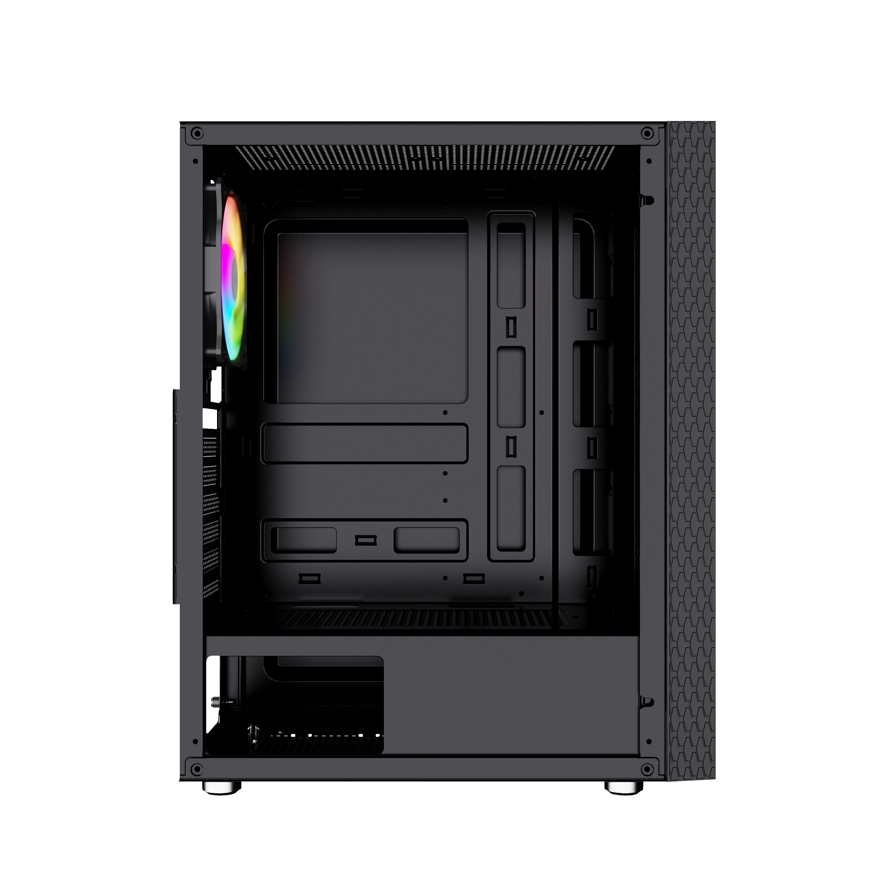 Obrázek Gembird Computer Fornax 2500 ARGB/Midi Tower/Transpar./Černá