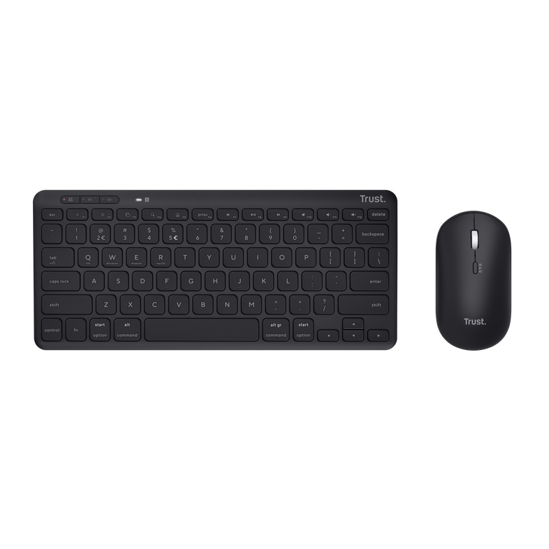 Obrázek TRUST LYRA WL KEYBOARD & MOUSE US (myš+kláv) černá