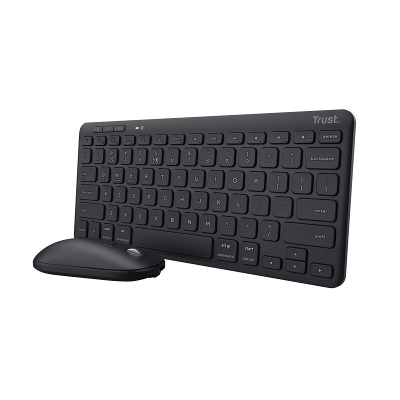 Obrázek TRUST LYRA WL KEYBOARD & MOUSE US (myš+kláv) černá