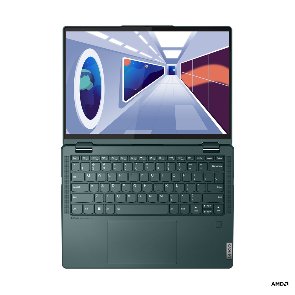 Obrázek Lenovo Yoga 6/13ABR8/R5-7530U/13,3"/FHD/T/16GB/512GB SSD/AMD int/W11H/Dark Teal/3R - 3 roky Premium Care