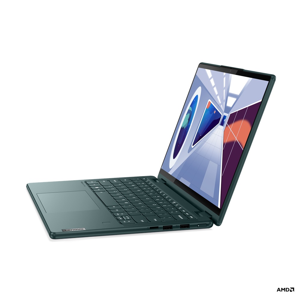 Obrázek Lenovo Yoga 6/13ABR8/R5-7530U/13,3"/FHD/T/16GB/512GB SSD/AMD int/W11H/Dark Teal/3R - 3 roky Premium Care