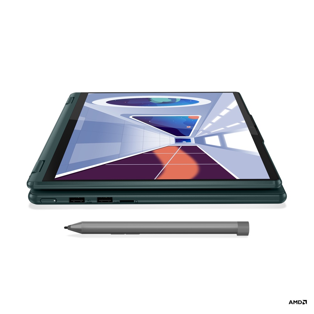 Obrázek Lenovo Yoga 6/13ABR8/R5-7530U/13,3"/FHD/T/16GB/512GB SSD/AMD int/W11H/Dark Teal/3R - 3 roky Premium Care