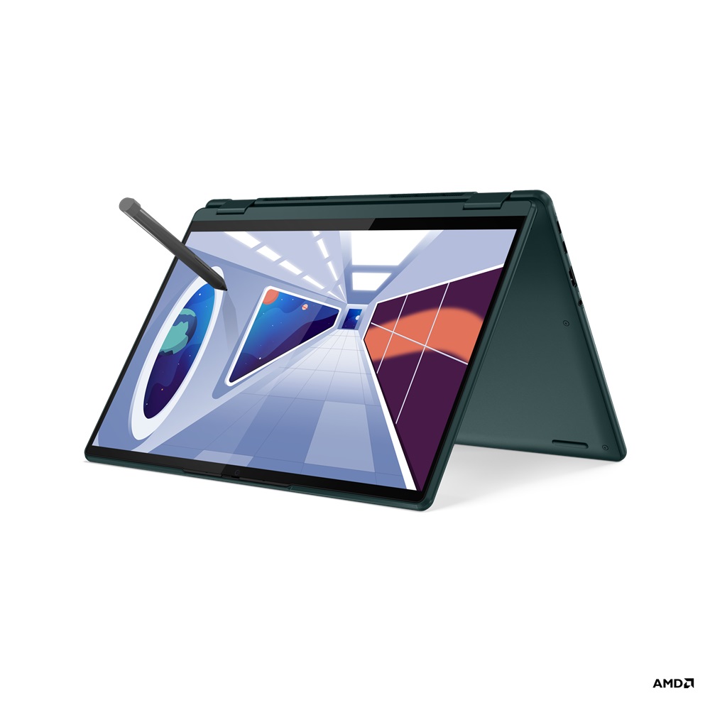 Obrázek Lenovo Yoga 6/13ABR8/R5-7530U/13,3"/FHD/T/16GB/512GB SSD/AMD int/W11H/Dark Teal/3R - 3 roky Premium Care