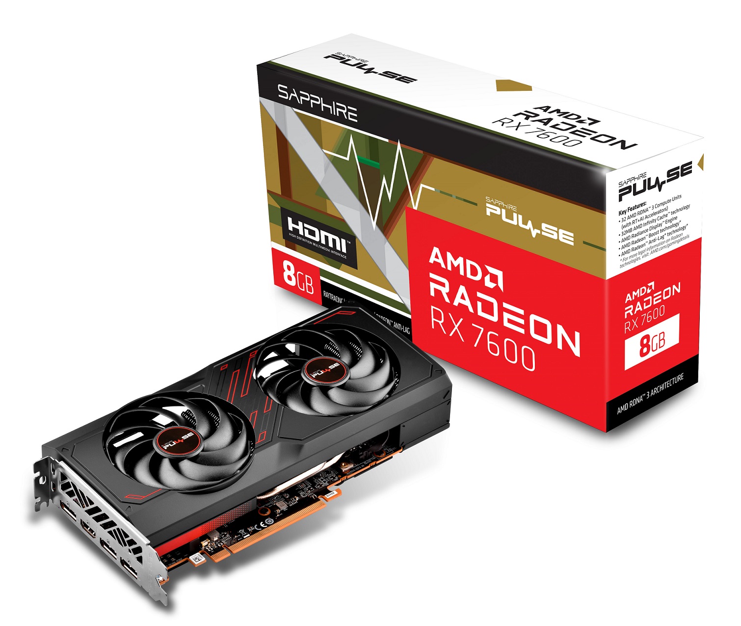 Obrázek Sapphire PULSE RX 7600/8GB/GDDR6