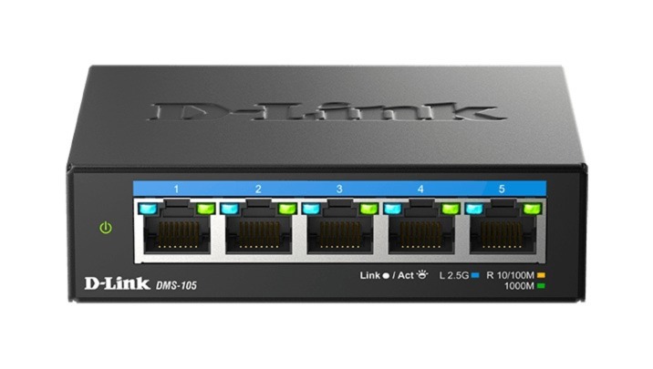 Obrázek D-Link DMS-105/E 5-port 2.5G Multi-Gigabit QoS IGMP Snooping Switch