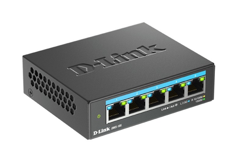 Obrázek D-Link DMS-105/E 5-port 2.5G Multi-Gigabit QoS IGMP Snooping Switch