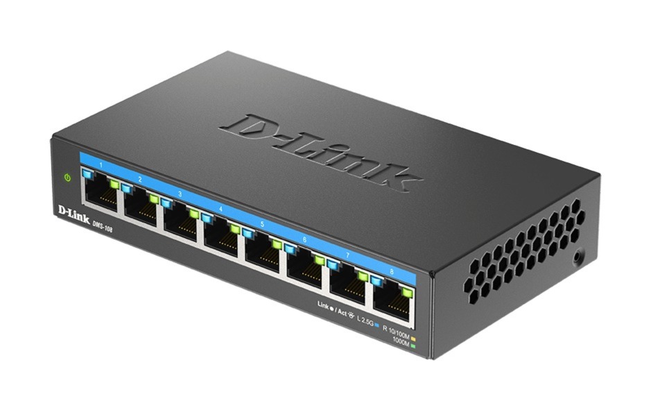 Obrázek D-Link DMS-108/E 8-port 2.5G Multi-Gigabit QoS IGMP Snooping Switch