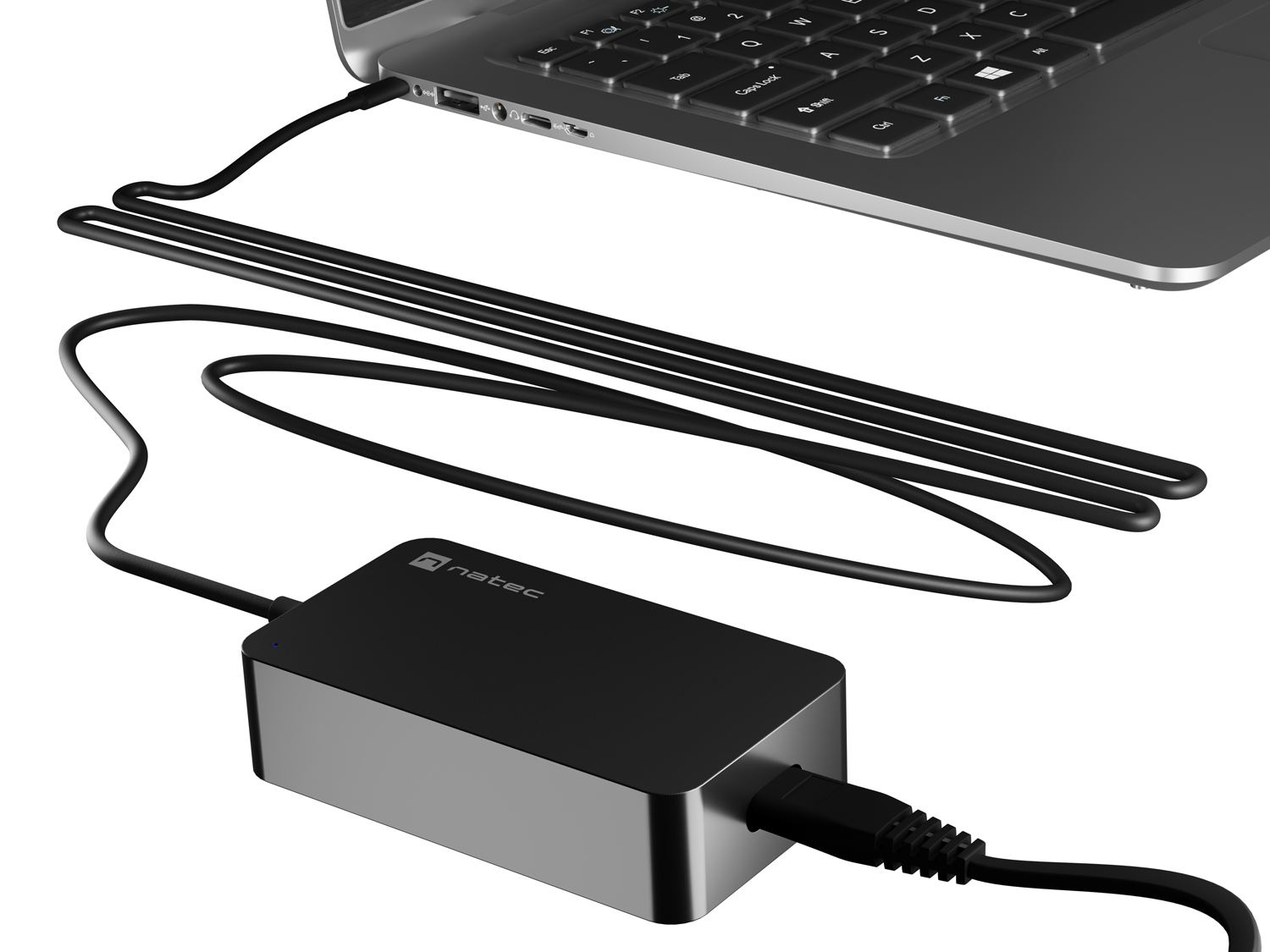 Obrázek Nabíječka Natec GRAYLING 45W USB-C pro notebooky, tablety, smartphony